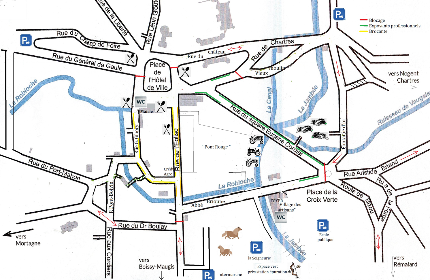 Plan de la foire